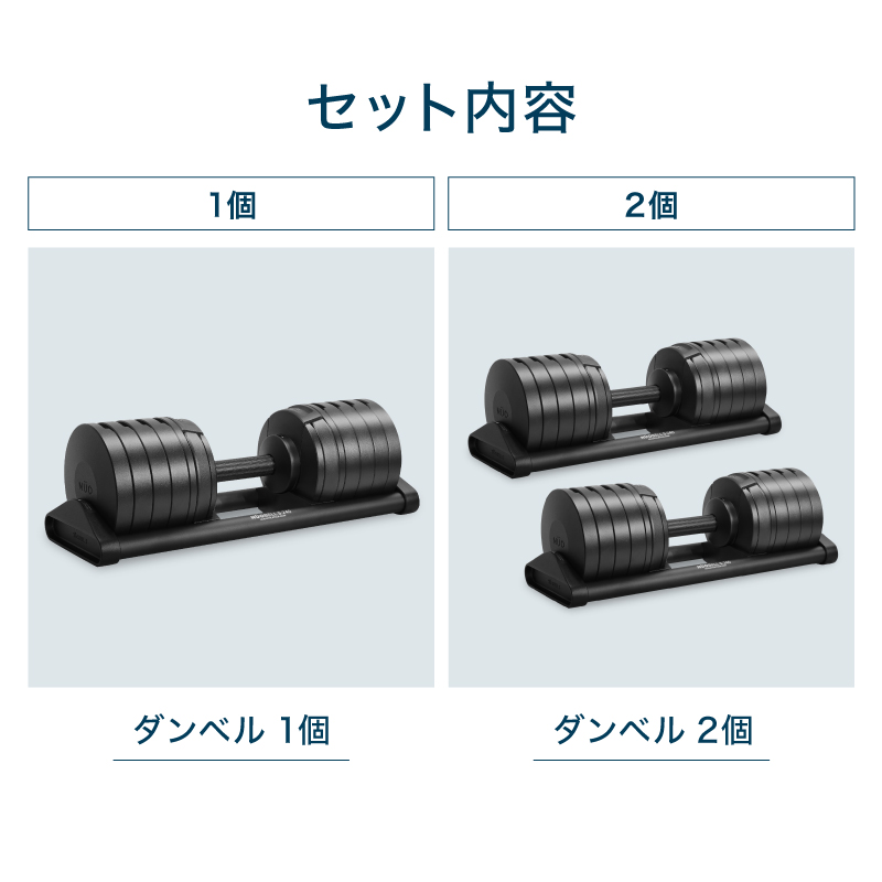 新発売】【1年保証】 可変式 ダンベル フレックスベル 2kg刻み S