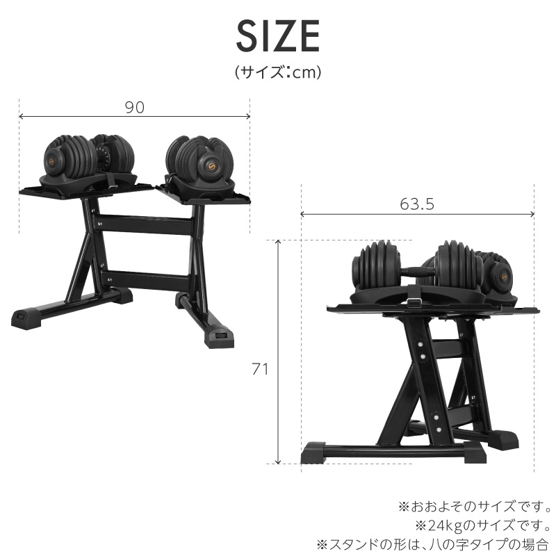 [セット1]ライシン可変式ダンベル 40キロ 1本 ライシン ヘリックスミラー 1kg刻み 40kg 1個 / 2個セット