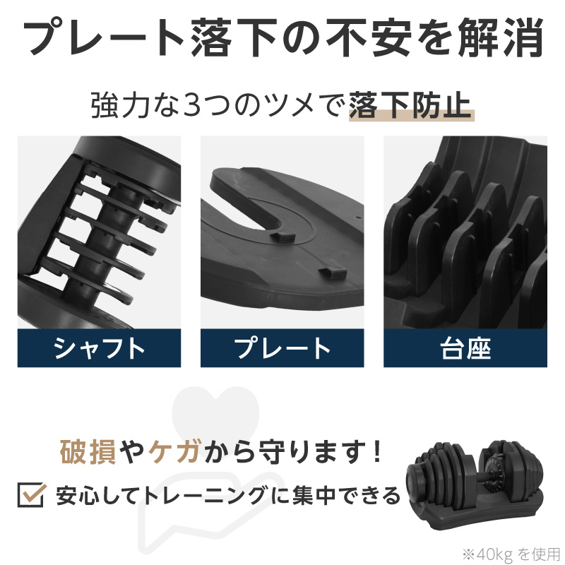 Lysin PUMPKING ライシンパンプキング可変式ダンベル40kg 2個