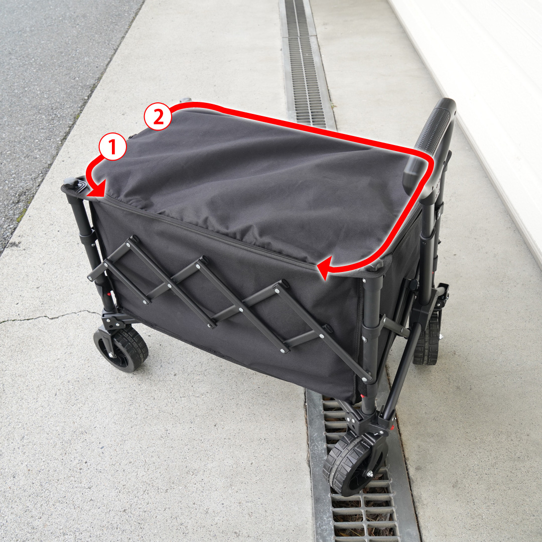 ファスナーの開け方