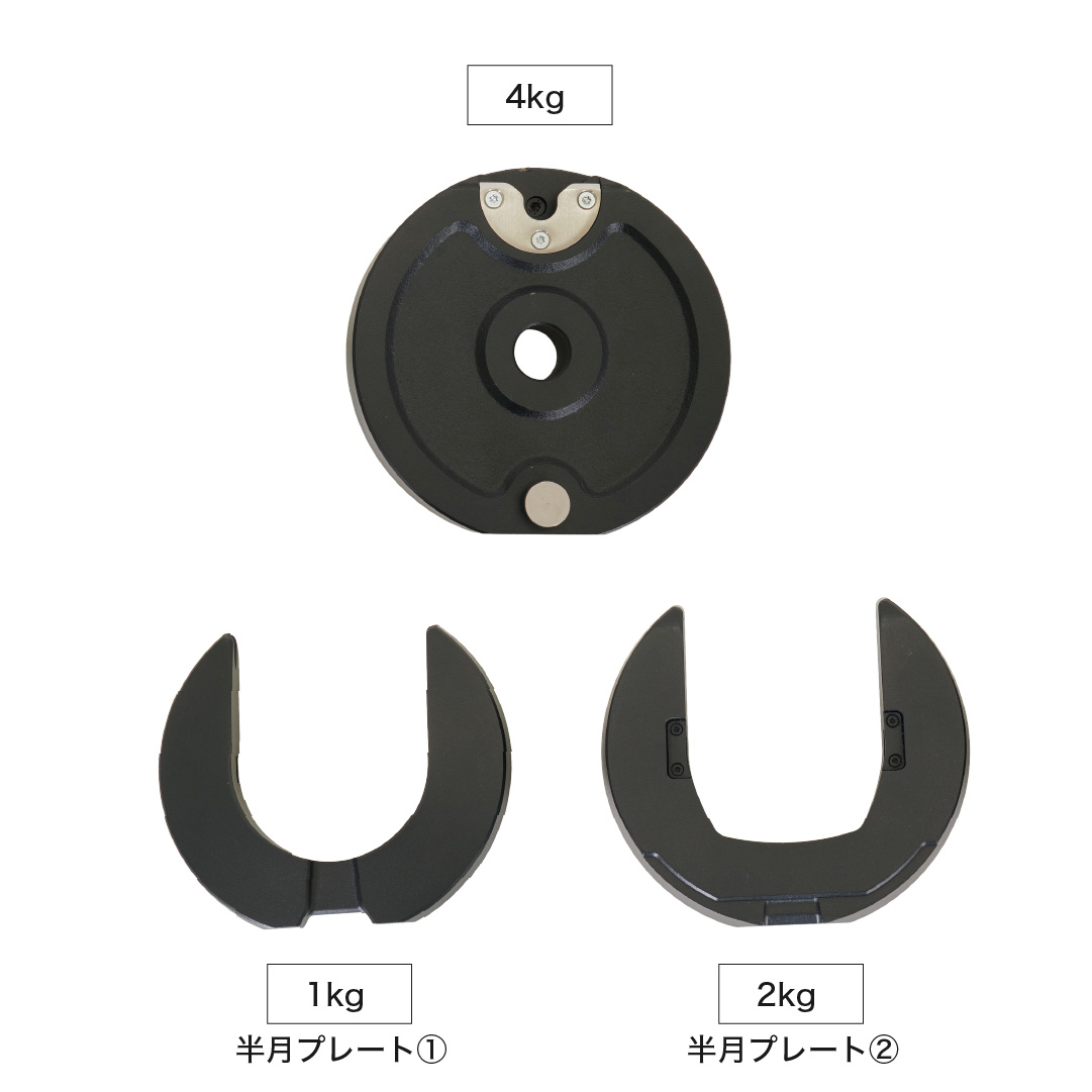 プレートの秘密　半月プレート